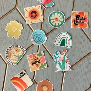 Colorful Positive Vibes Sticker Set